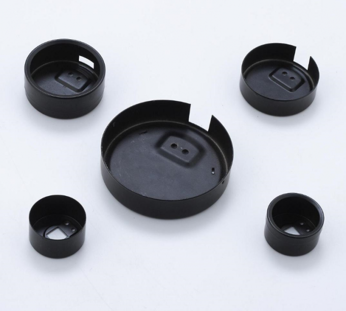 le plastique rapide de peinture d'ABS de prototype de coquille en plastique noire de couleur partie